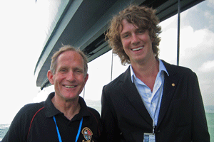 Carl Justin Kamp (WSC-SD, AGS Chalmers) with Dr. Peter Agre, Nobel Prize Chemistry 2003 Lindau
